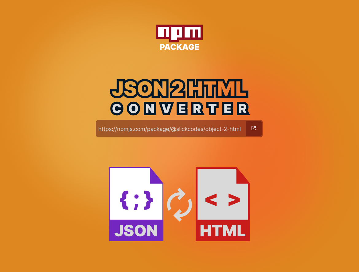 JSON to HTML converter